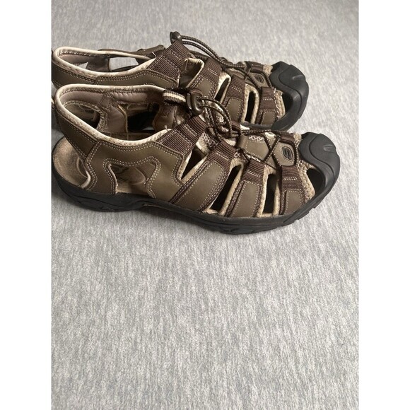 Skechers Men's Journeyman 50492 Brown/Tan Safari Water Shoes Hiking Sandals Sz 1 - Picture 2 of 6